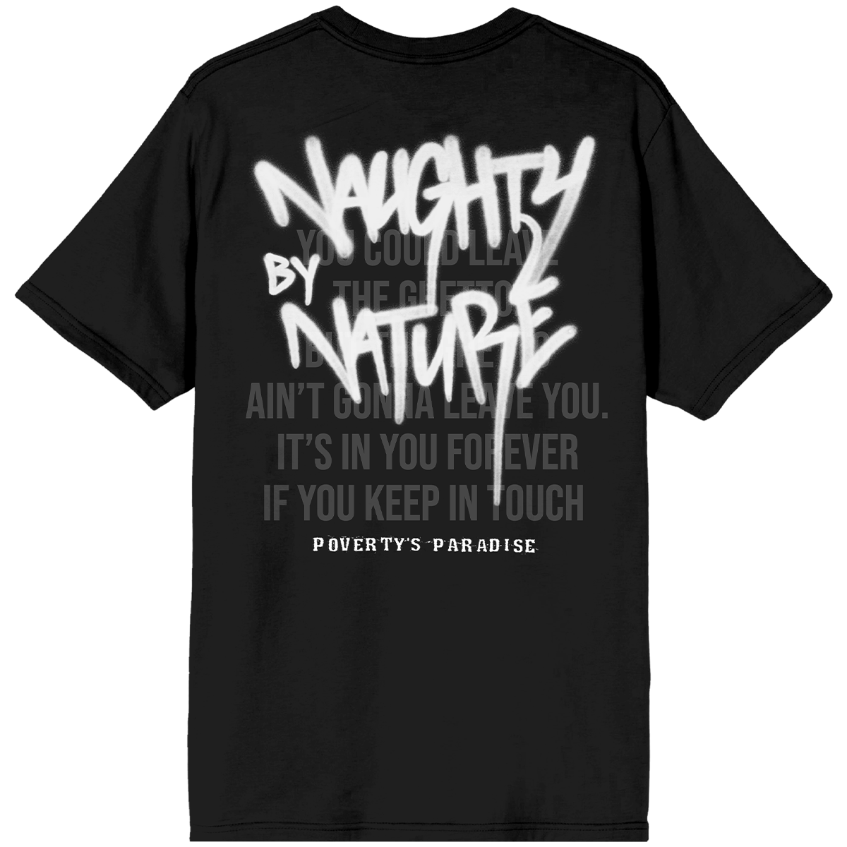 Poverty's Paradise Graffiti Tee Back